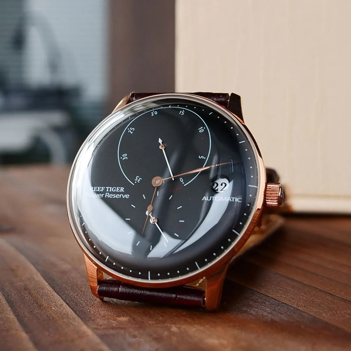 Luxury Rose Gold Automatic Men's Watch