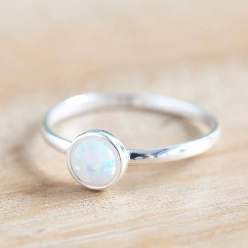 Round Opening Moonstone Ring