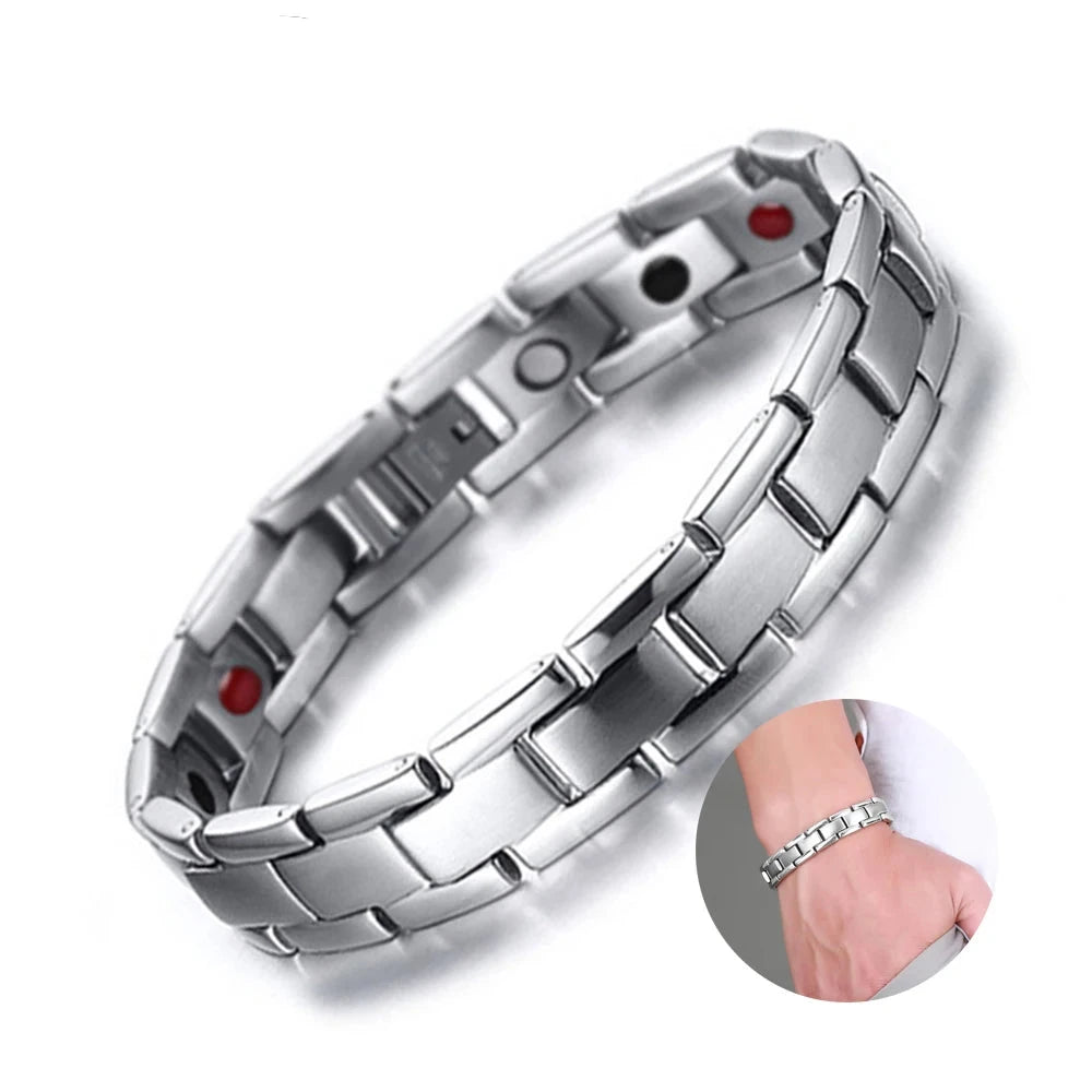Magnetic Stainless Steel Energy Bracelet