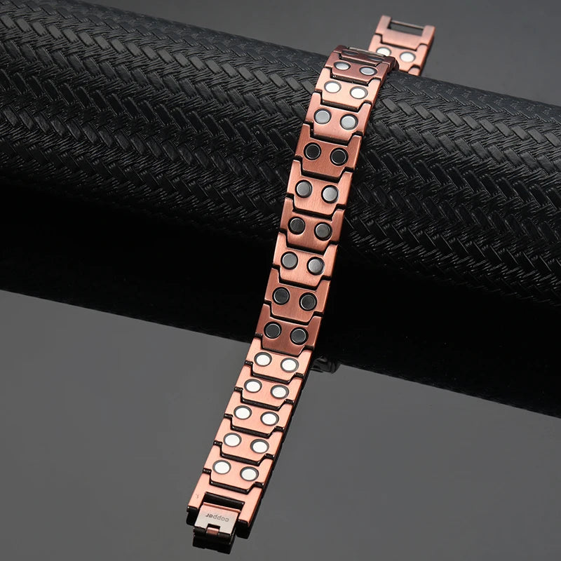 Metal Healing Magnetic Cross Wristband for Men