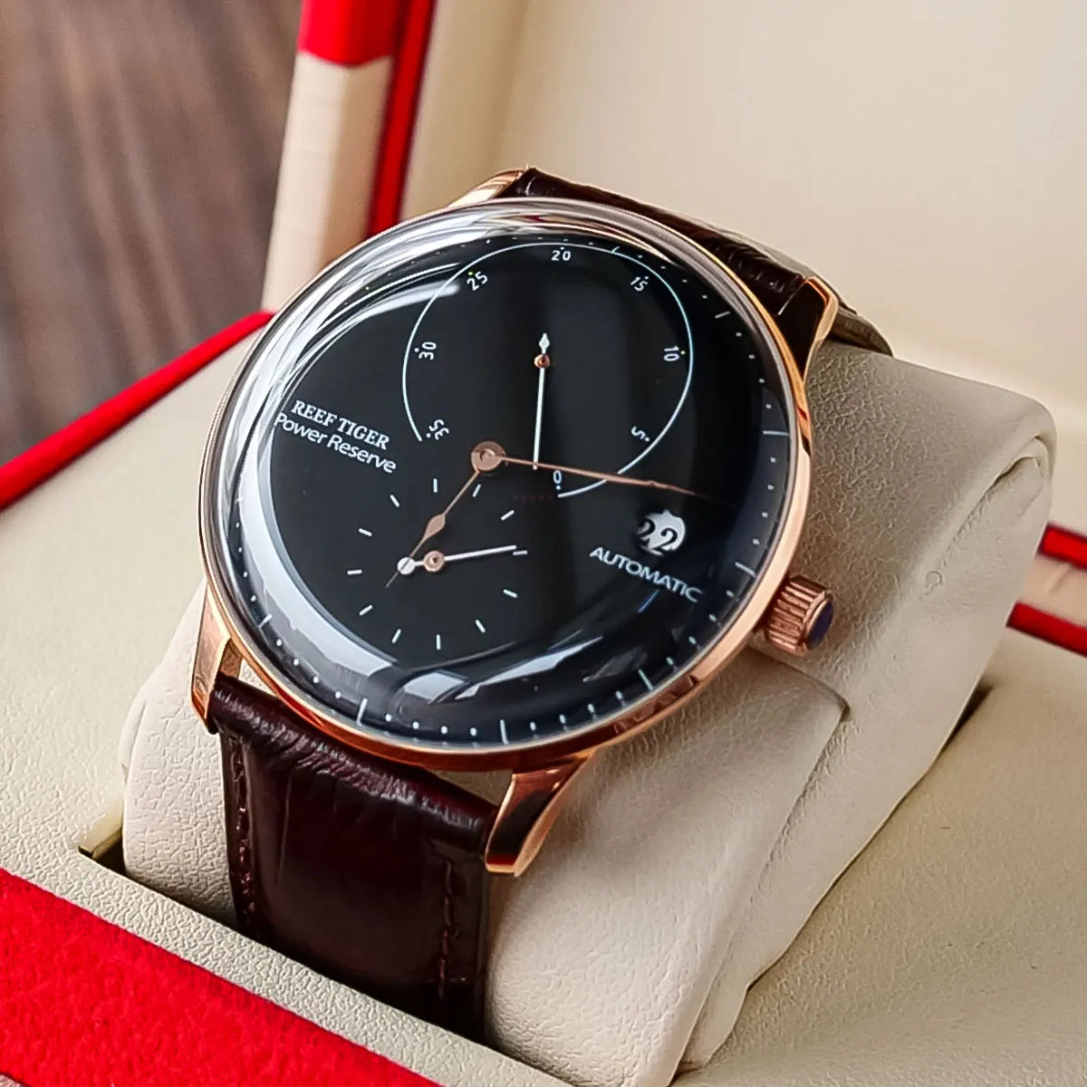 Luxury Rose Gold Automatic Men's Watch