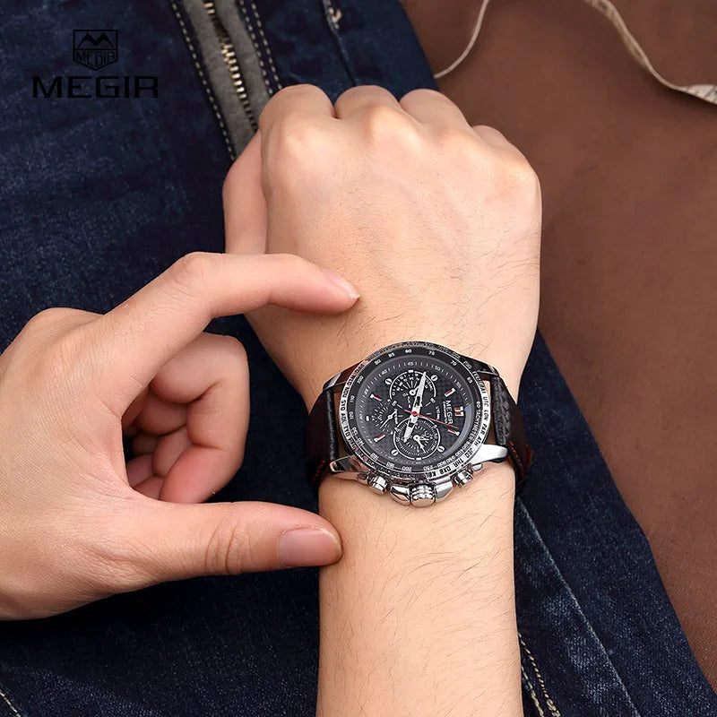 MEGIR man's quartz wristwatch