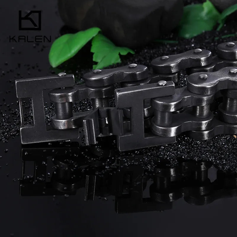 Kalen Punk Brushed Bike Chain Bracelet