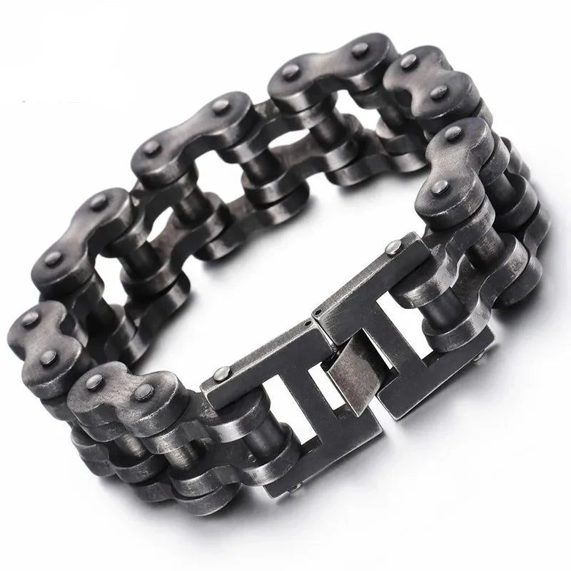 Kalen Punk Brushed Bike Chain Bracelet
