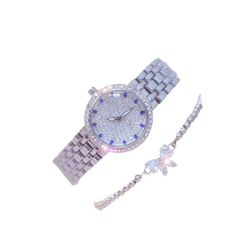 Women's Diamond Gold Wrist Watch