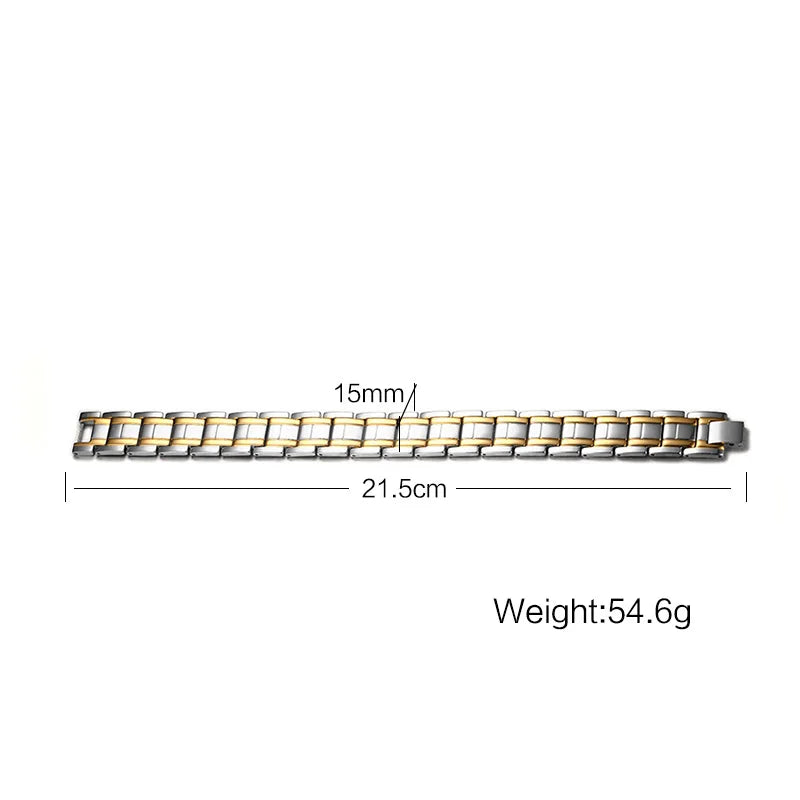 Magnetotherapy Stainless Steel Bracelet