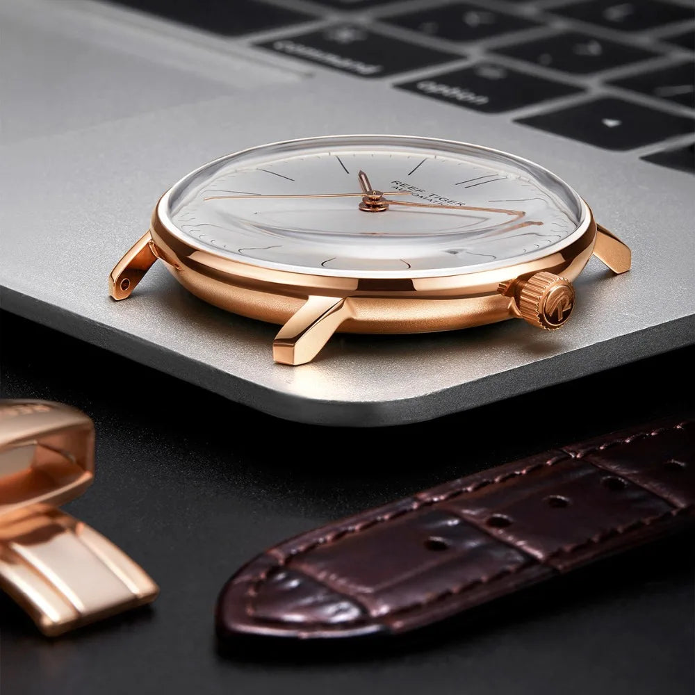 Luxury Rose Gold Dress Watch