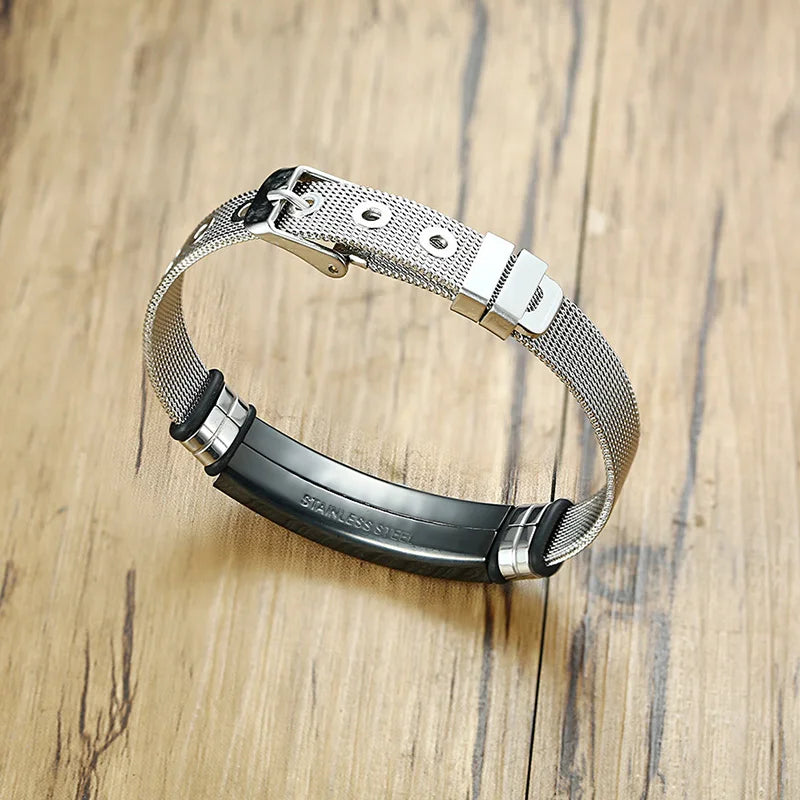 Bible Prayer Stainless Steel Bracelet for Men