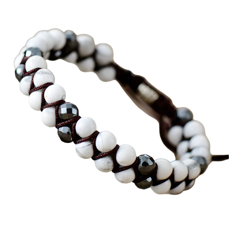 Men Natural Stone Beads Bracelet