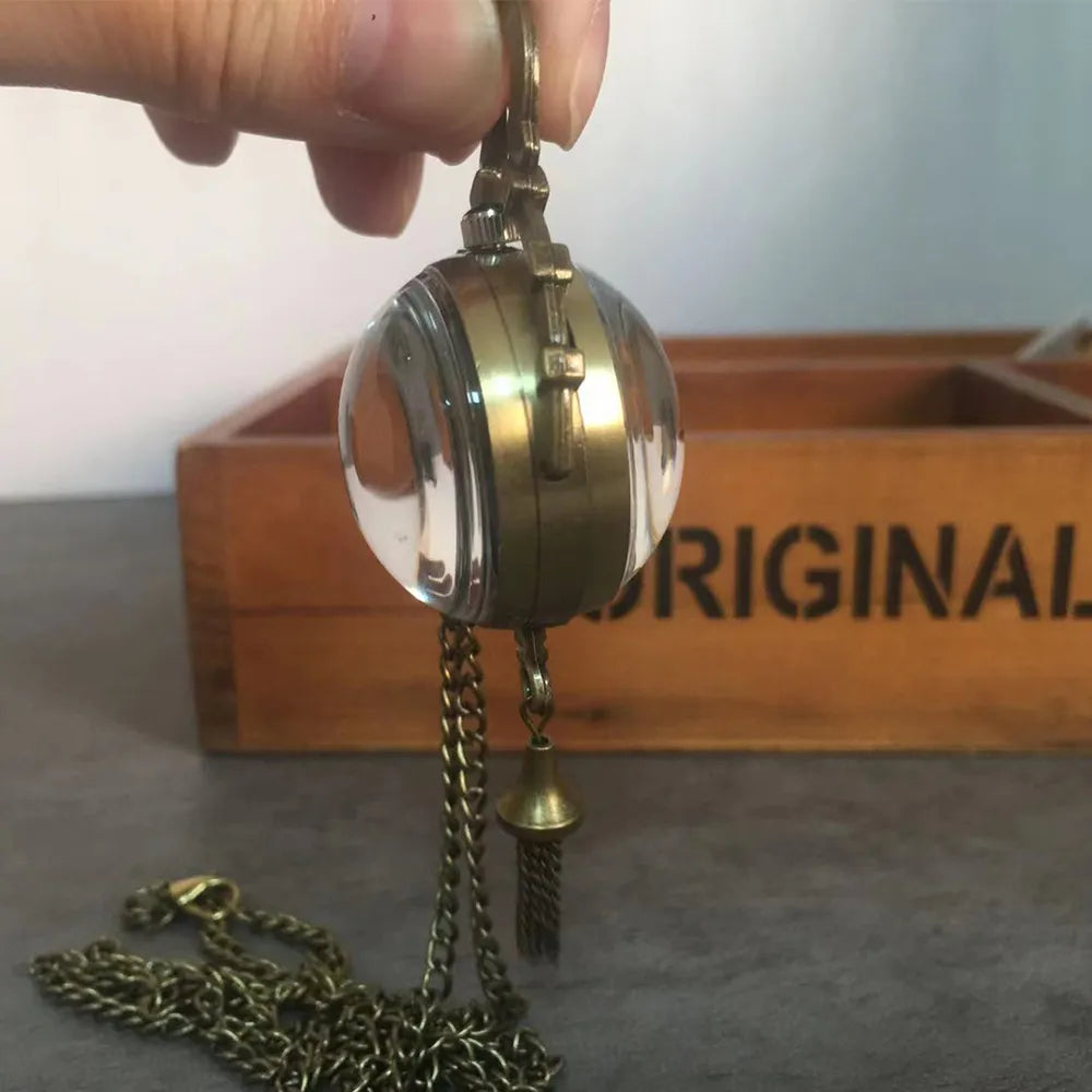 Transparent Mechanical Pocket Watch
