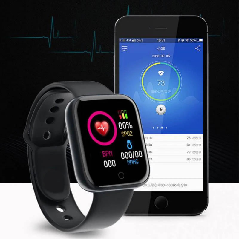 Y68 Bluetooth Fitness Smartwatch