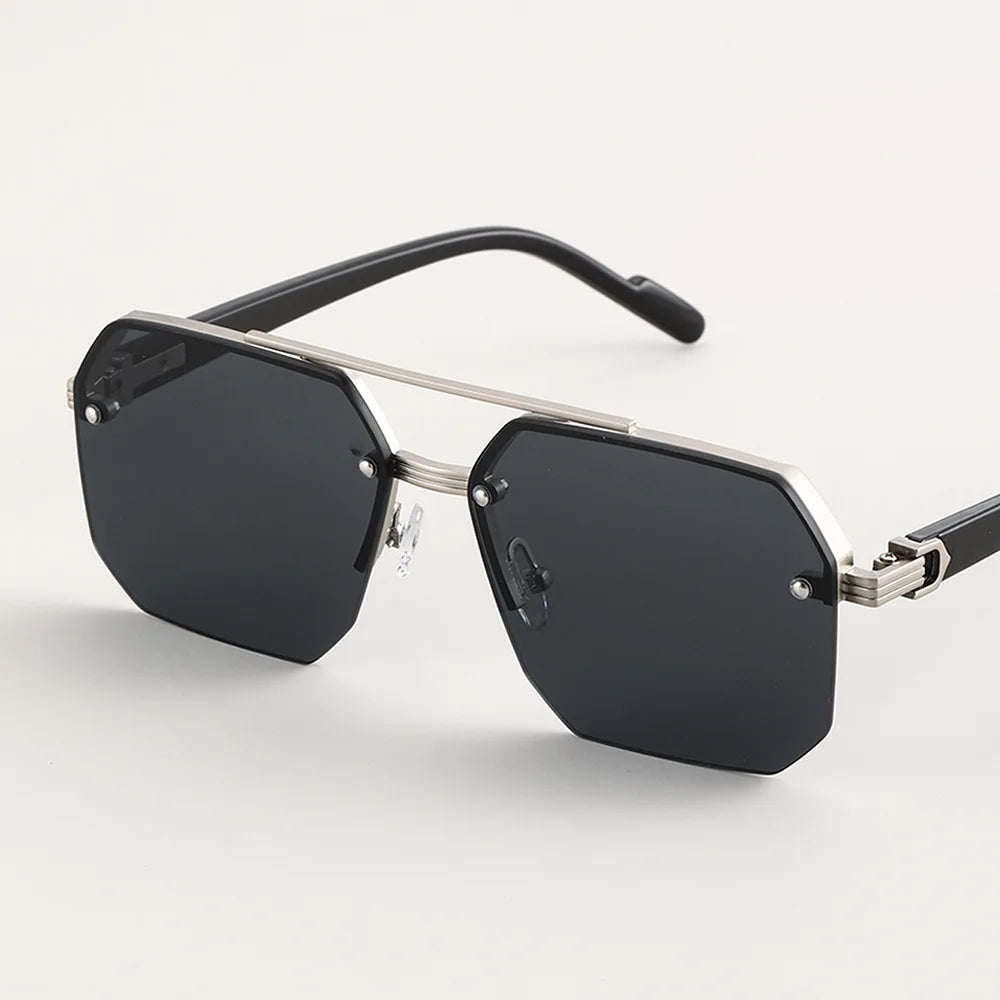 Double Bridge Square Sunglasses