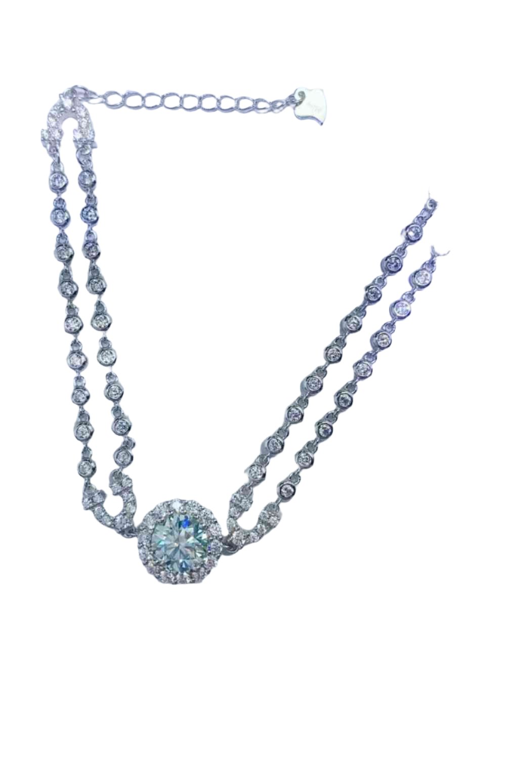 Moissanite Double-Layered Bracelet