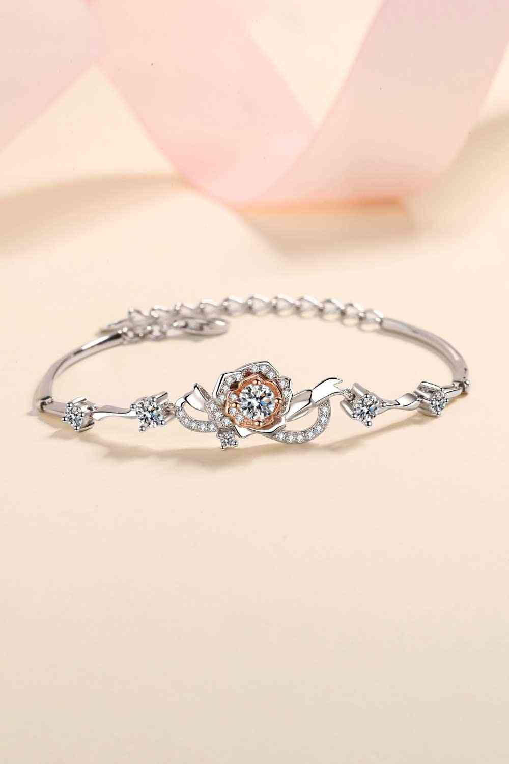 Sterling Silver Moissanite Bracelet