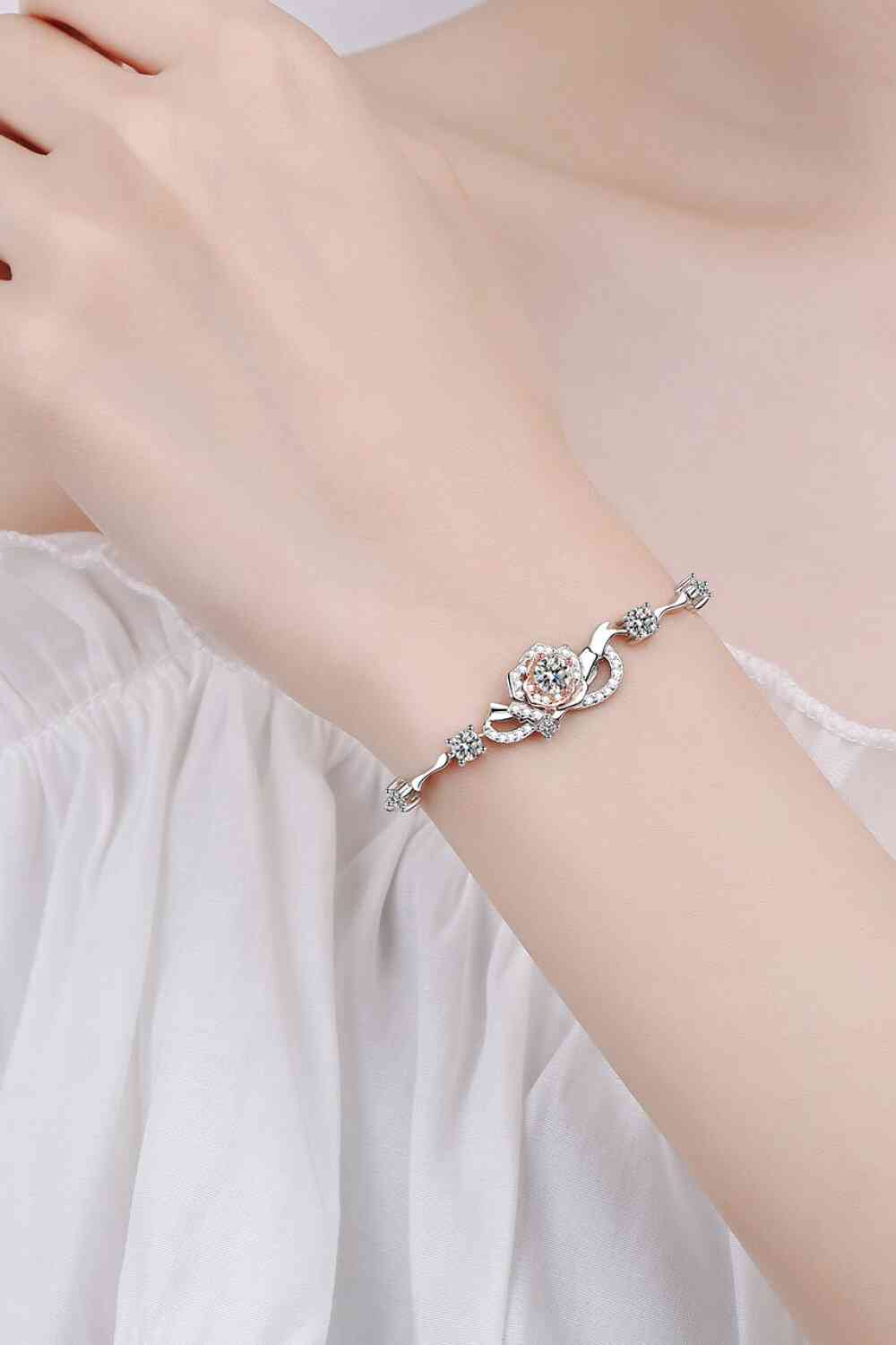 Sterling Silver Moissanite Bracelet