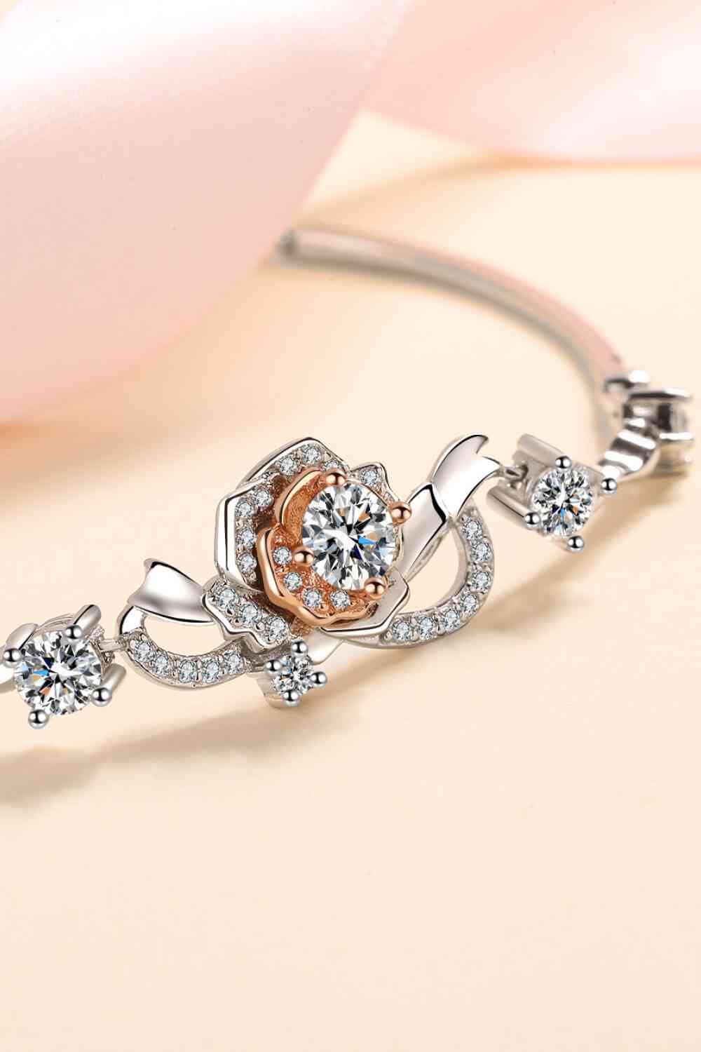 Sterling Silver Moissanite Bracelet