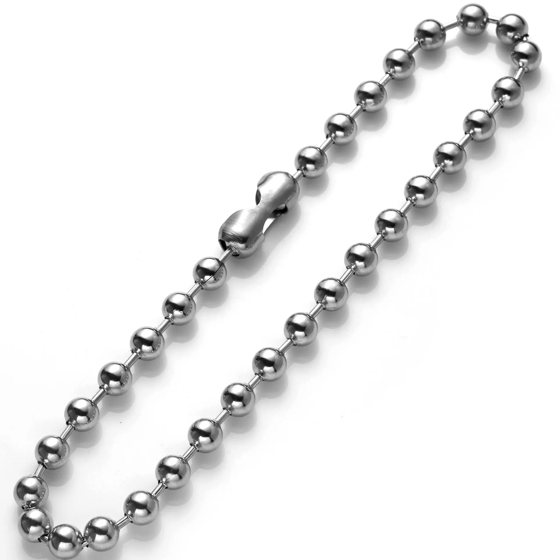 Punk Stainless Steel Ball Chain Necklace