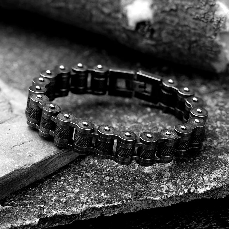 Retro Heavy Stainless Steel Motorcycle Chain Bracelet