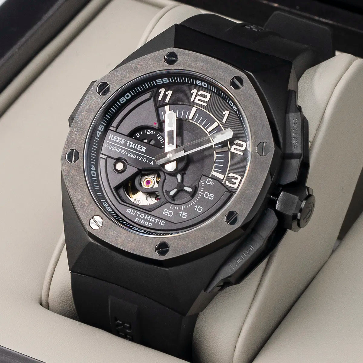 Top Brand All Black Automatic Sport Watch