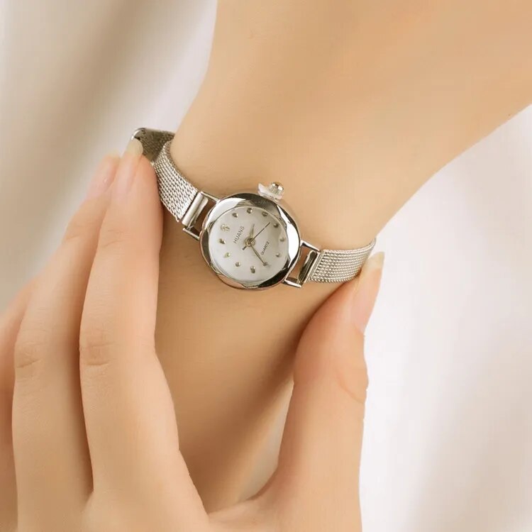 Gold Casual Quartz Bracelet Watch