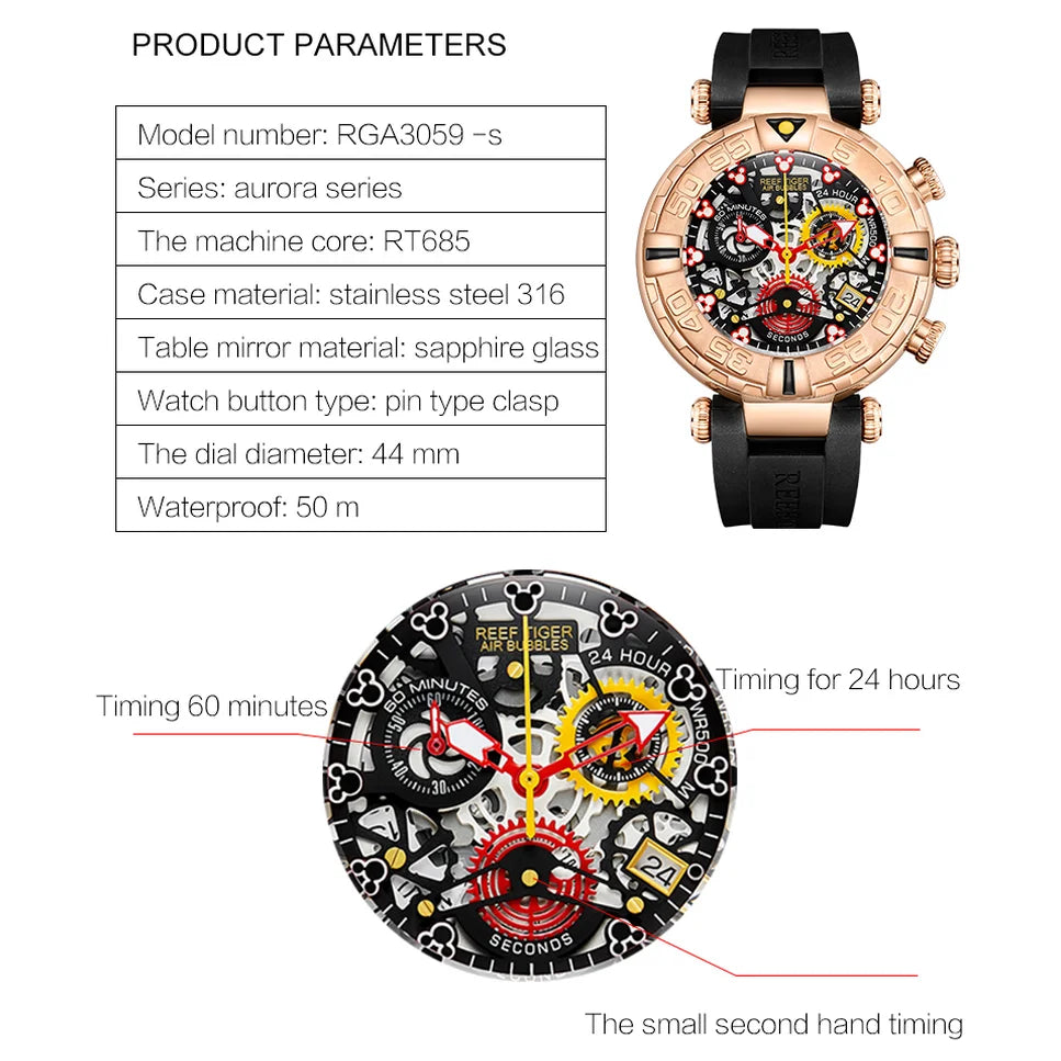 Men Chronograph Watch Waterproof Watch