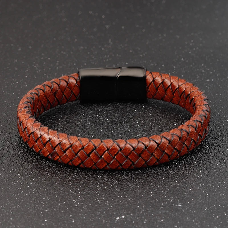 Stainless Steel Buckle Men Bracelet