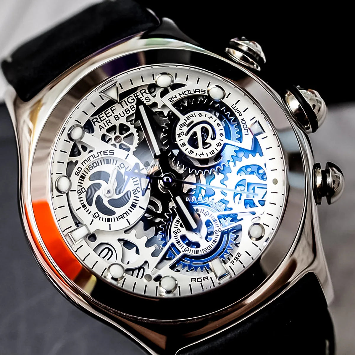 Men's Skeleton Dial Chronograph Sport Watch