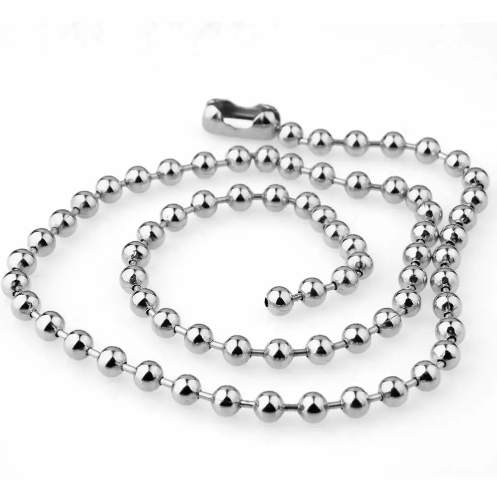 Punk Stainless Steel Ball Chain Necklace