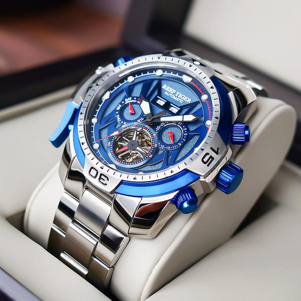 Complicated Blue Dial Sport Watch