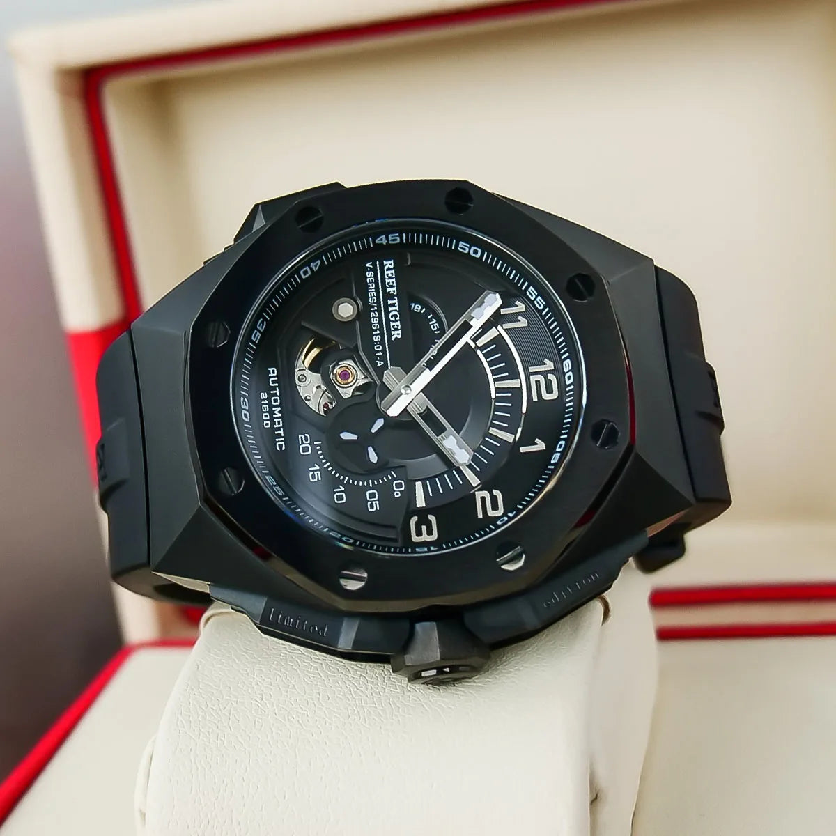 Top Brand All Black Automatic Sport Watch