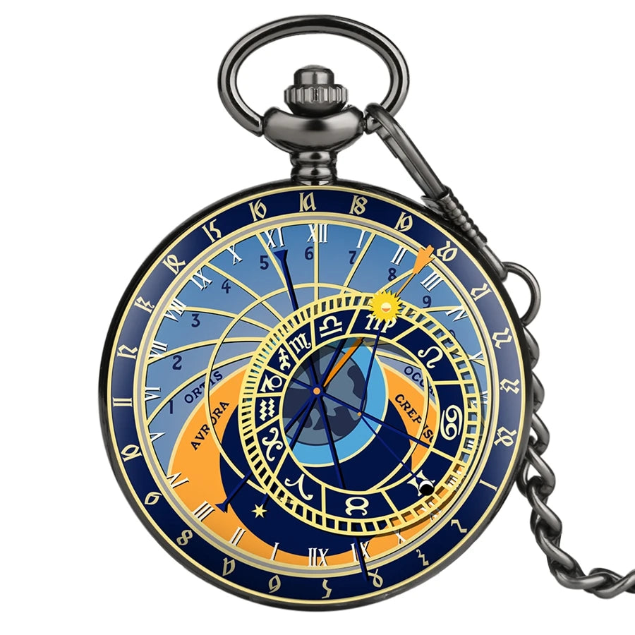 Astronomical Design Pocket Watch