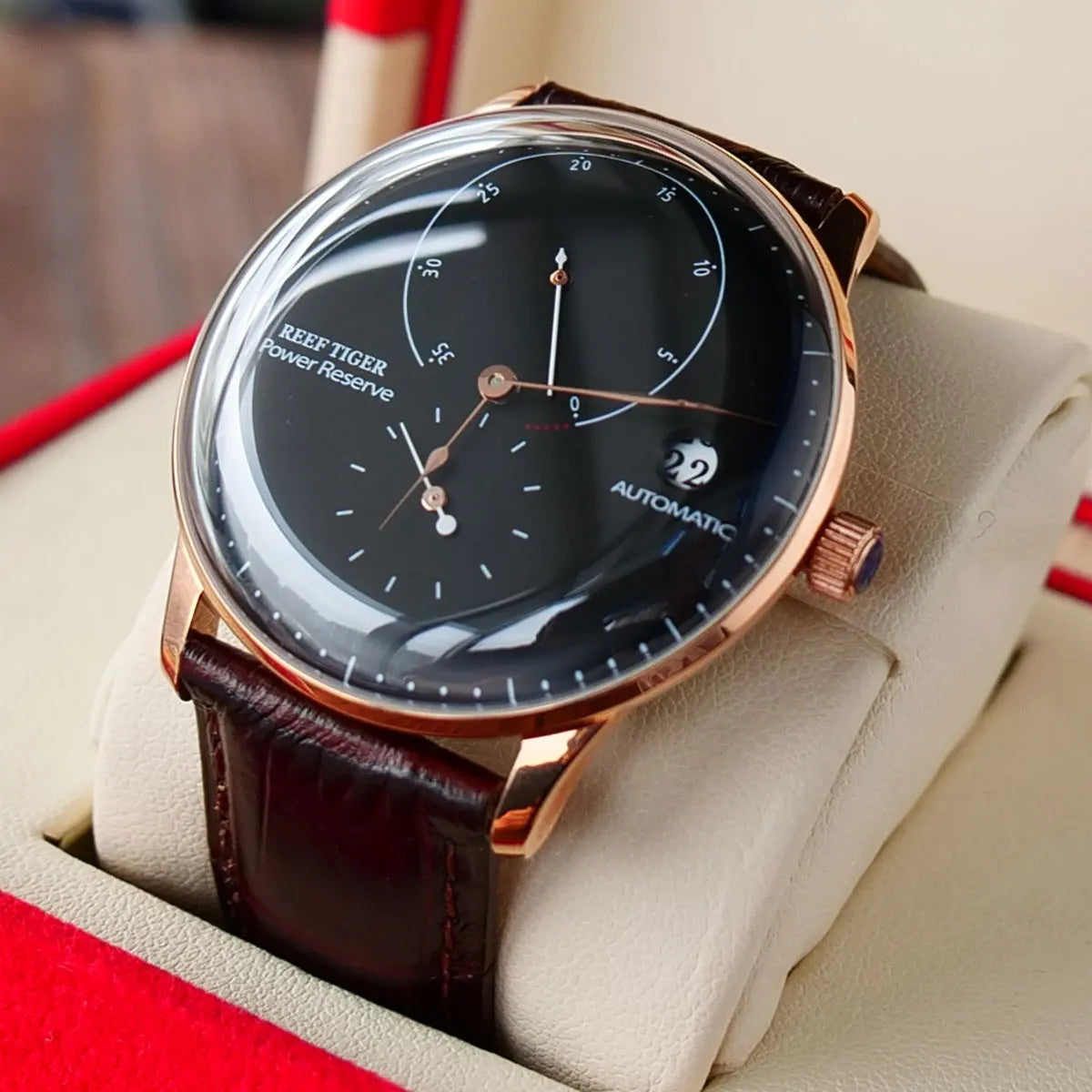 Luxury Rose Gold Automatic Men's Watch