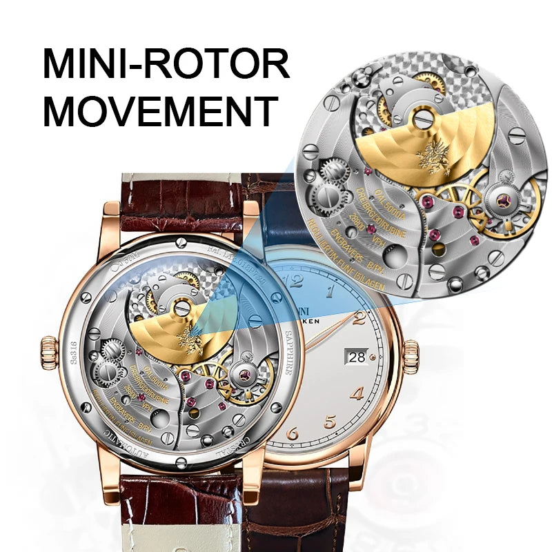 Rotor Movement Watch Super Thin