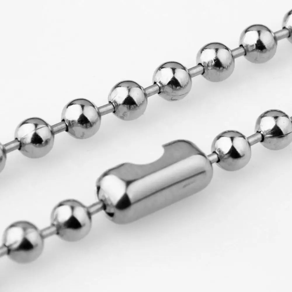 Punk Stainless Steel Ball Chain Necklace