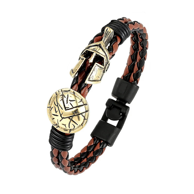 Fashion Spartan Helmet Retro Bracelet