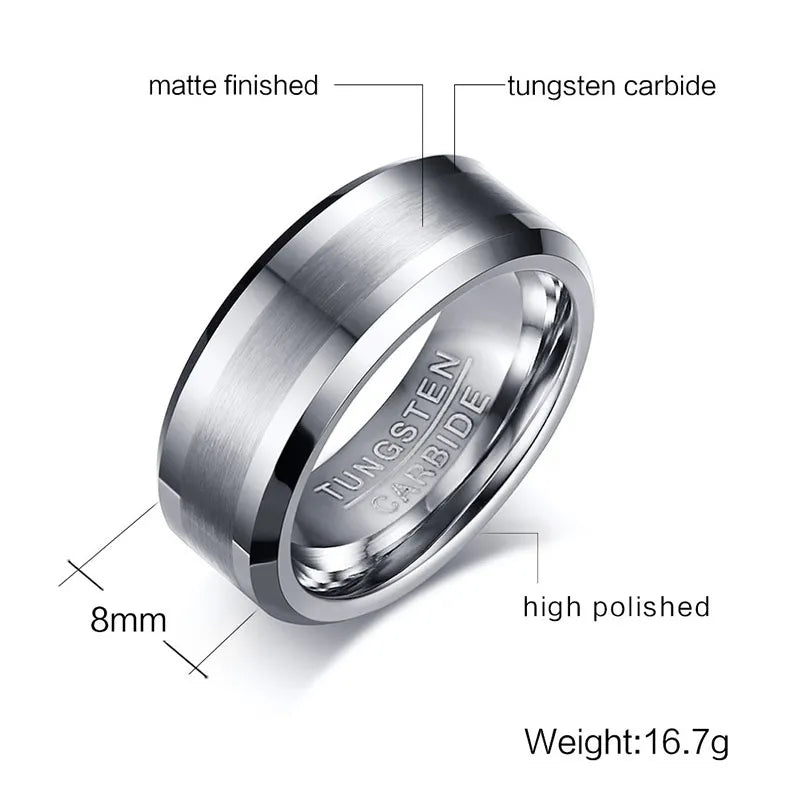 Tungsten Carbide Wedding Ring for Men