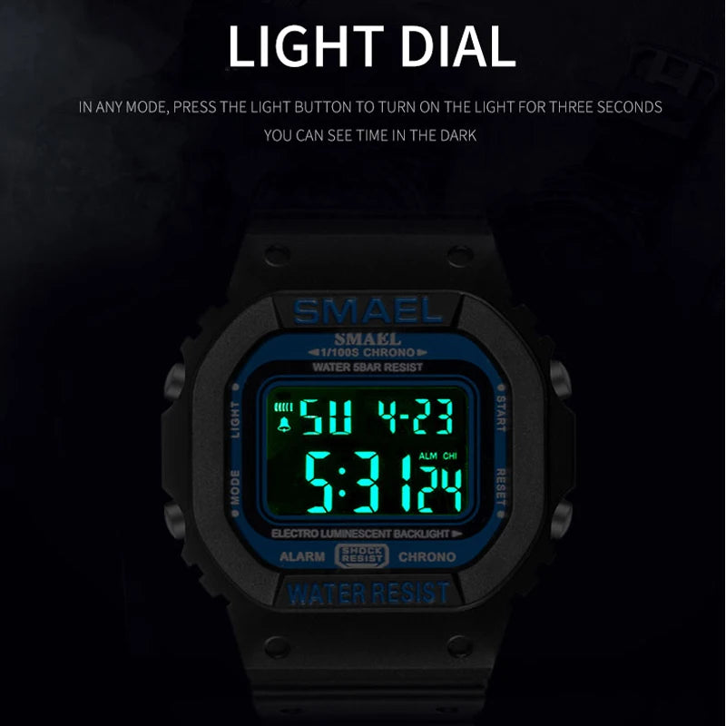 Men's Camouflage Digital Watch