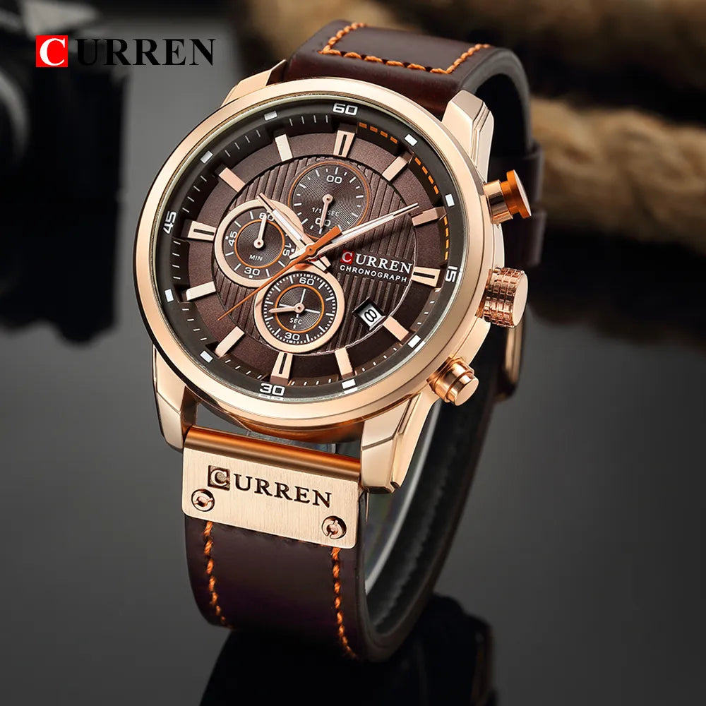 Male Chronograph Sport Wrist Watch