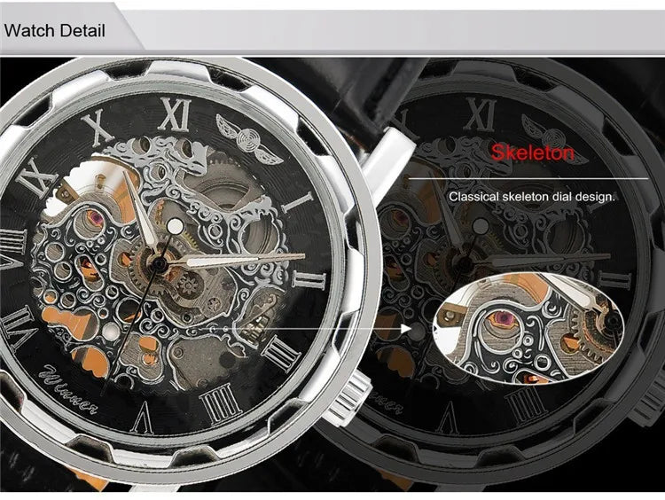 Skeleton hollow  mechanical Watches