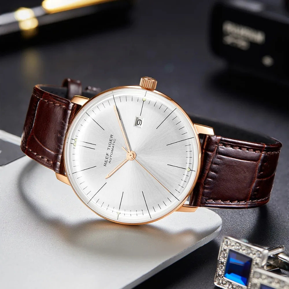 Luxury Rose Gold Dress Watch