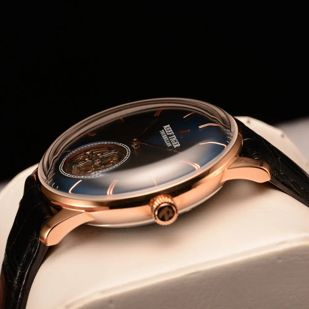 Luxury Blue Tourbillon Automatic Men's Watch