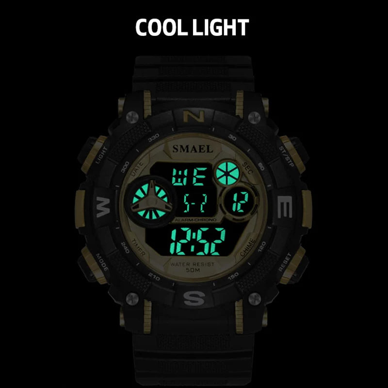 Mens Digital LED Military Watch