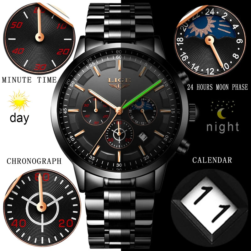 Men's Luxury Sport Quartz Chronograph Watch