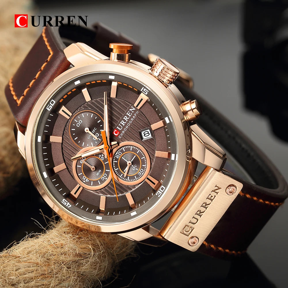 Male Chronograph Sport Wrist Watch