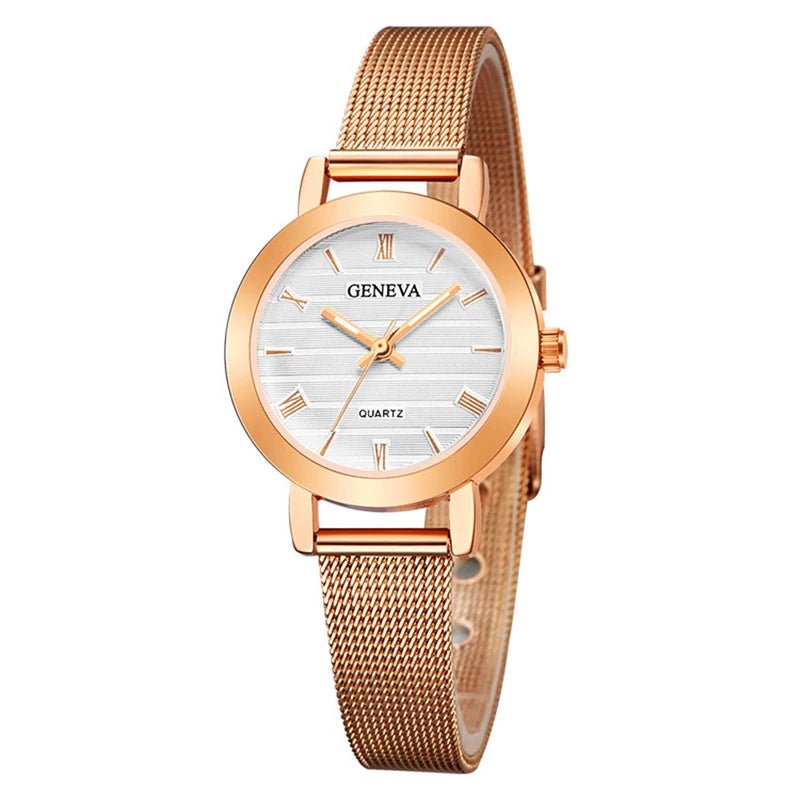 Women Watch Casual Stainless Steel Woman Watch Elegant Ladies Wrist Watch Luxury Women