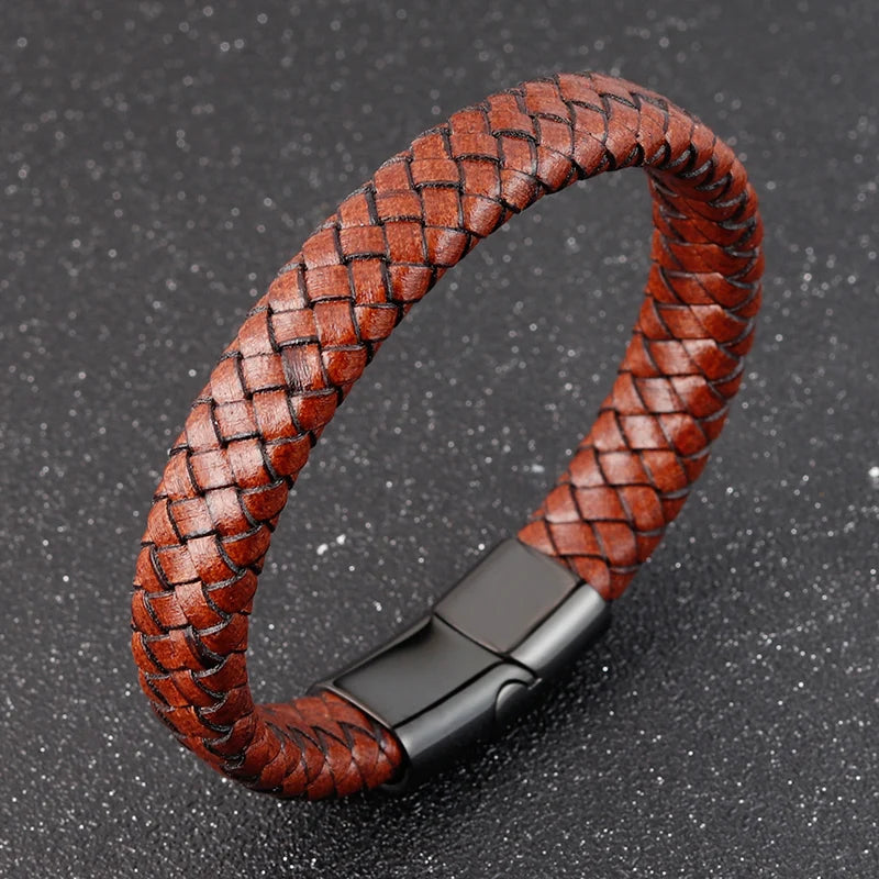 Stainless Steel Buckle Men Bracelet