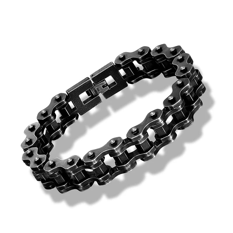 Retro Heavy Stainless Steel Motorcycle Chain Bracelet