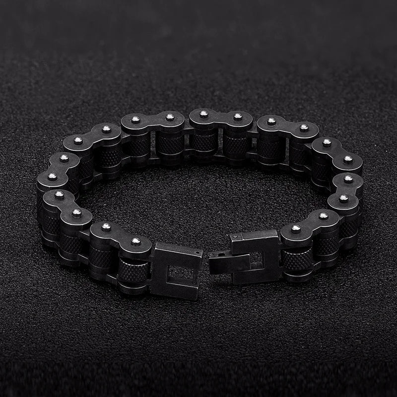 Retro Stainless Steel Motorcycle Men's Bracelet