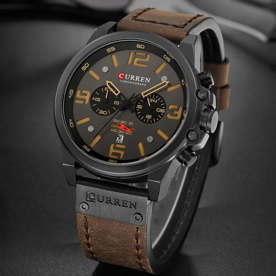 Luxury Waterproof Military Chronograph Watch