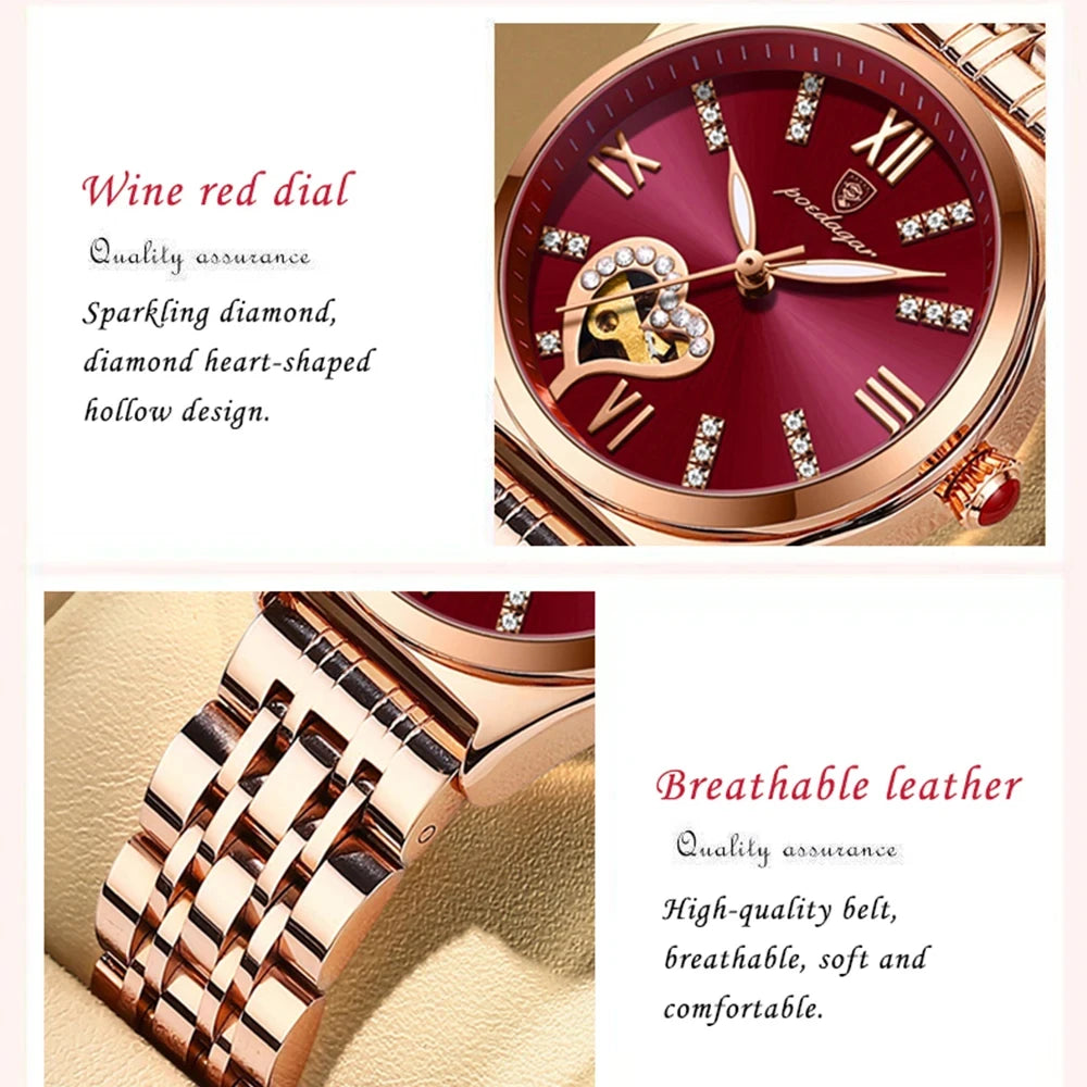 Rose Gold Stainless Steel Women's Watch